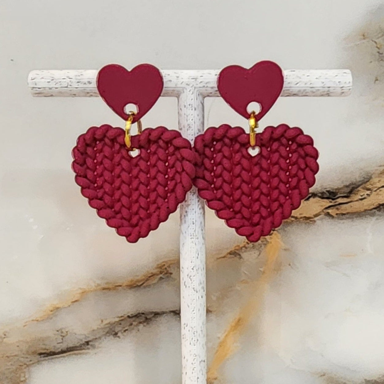 Double Heart Earring 1003