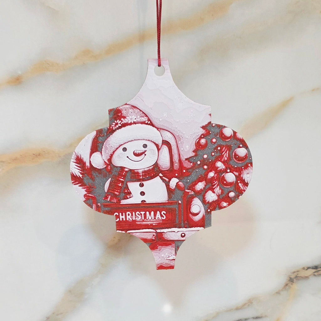 Ornament - Snowman & Tree