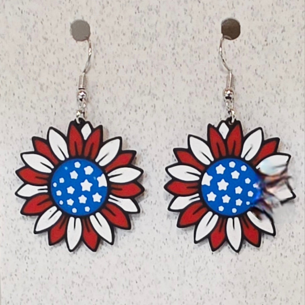 Americana - Patriotic Sunflower