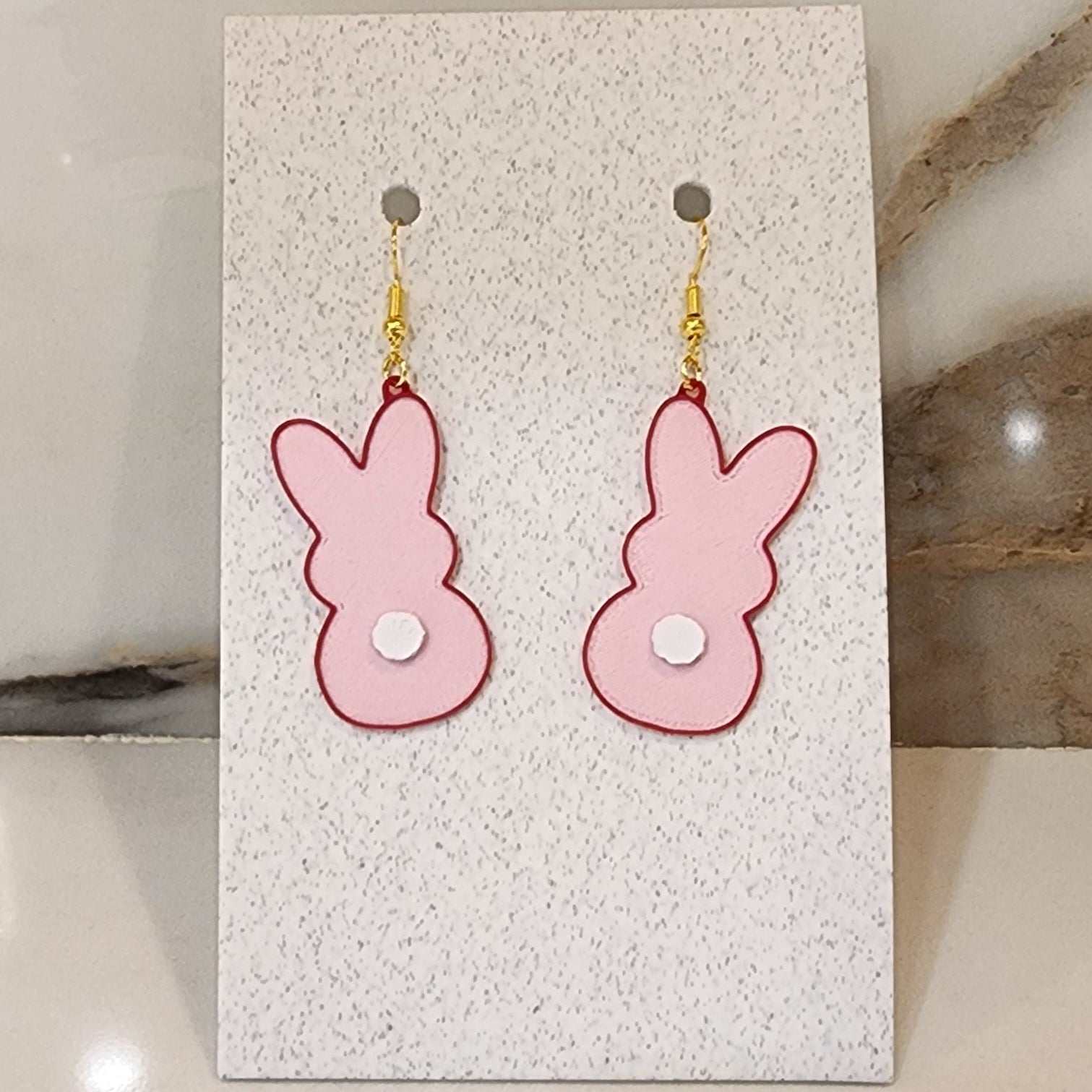 Pink Bunny Earring