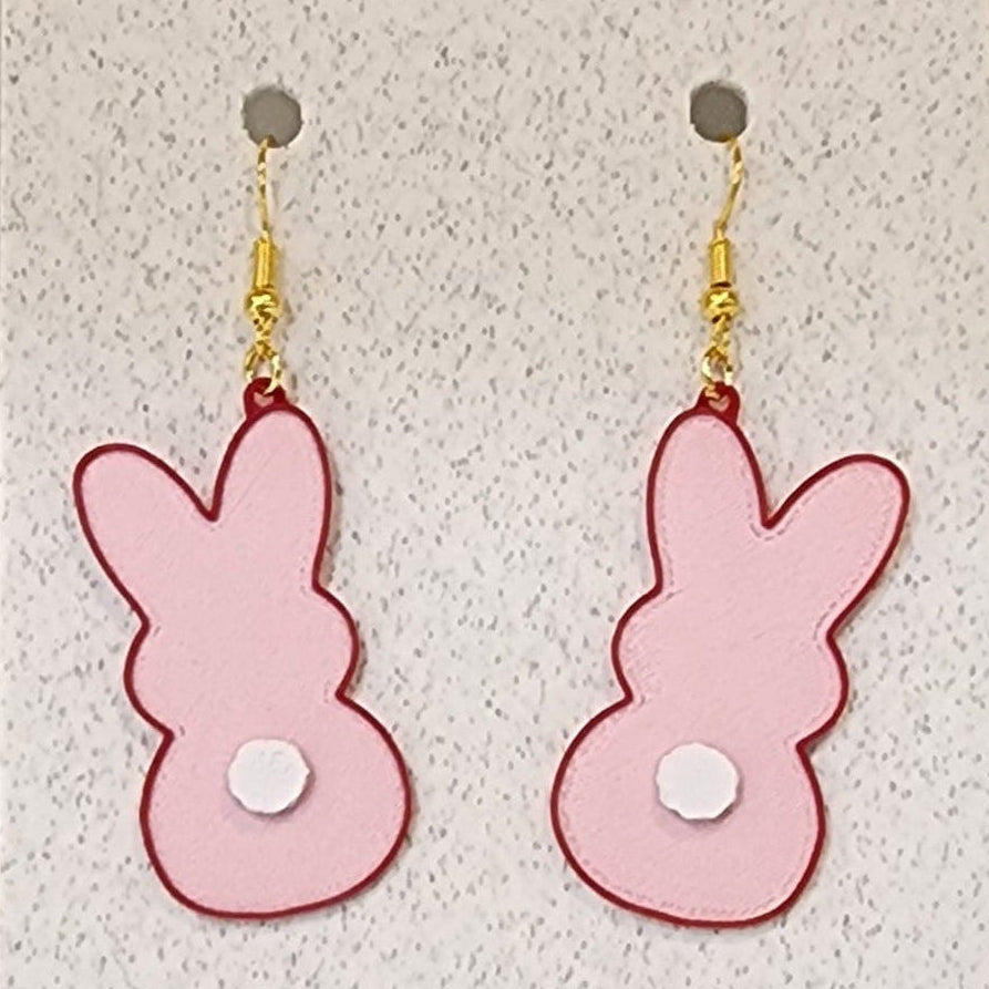 Pink Bunny Earring 1091