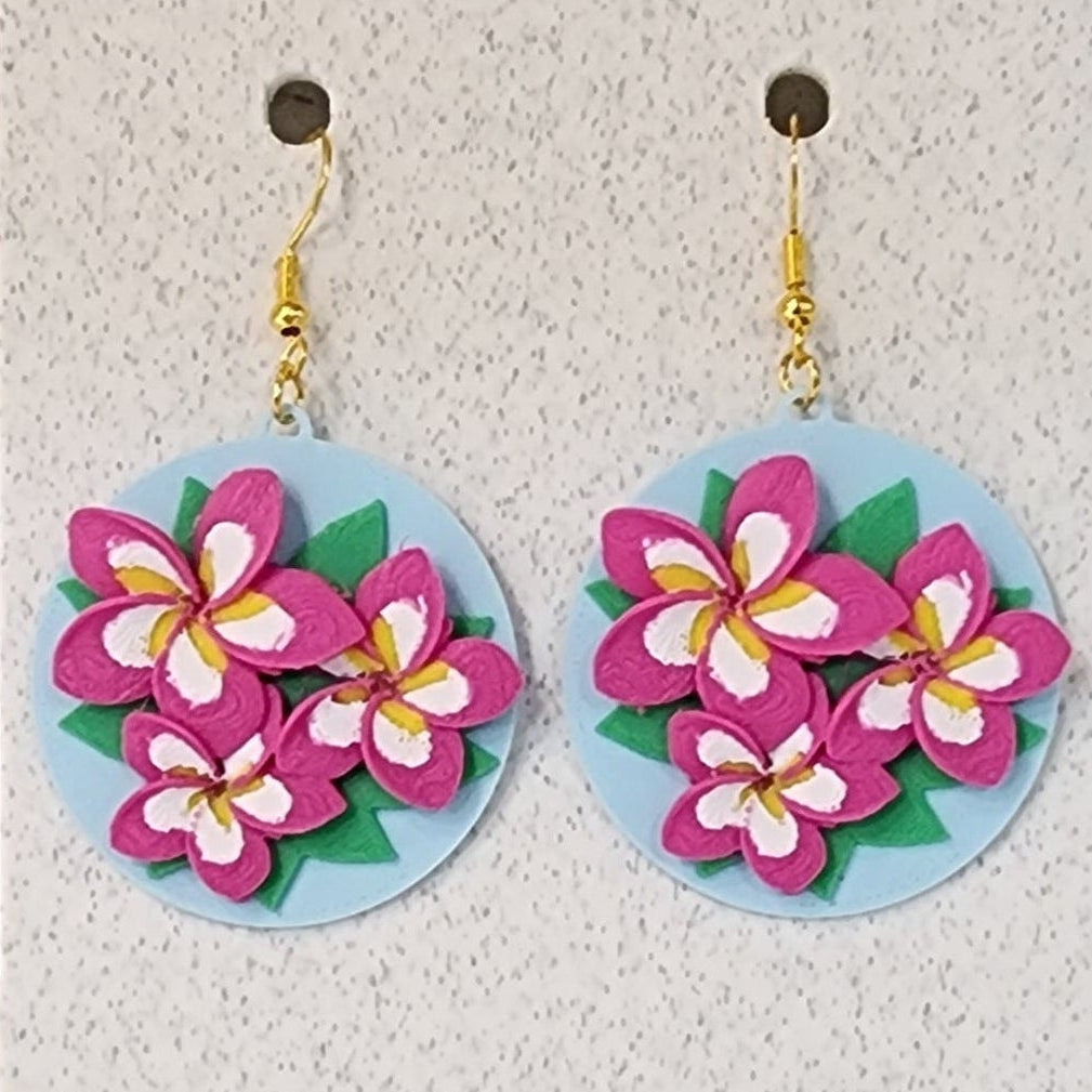 Plumeria Earring 1098