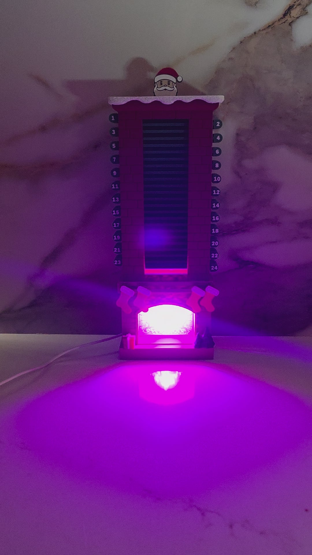LED - Santa Advent Chimney Drop Calendar