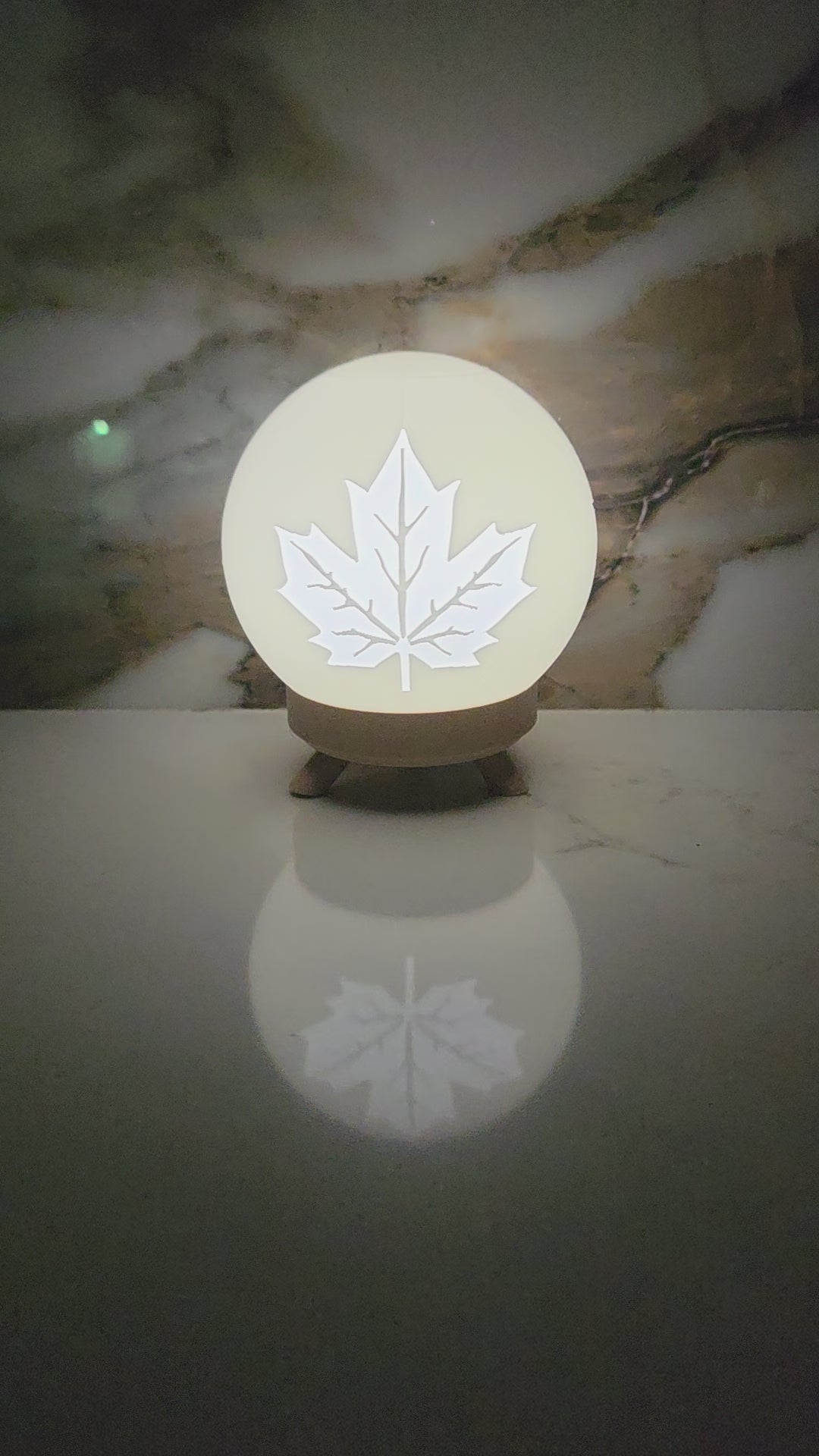 Tealight Ball - LED Only- Leaf Tealight