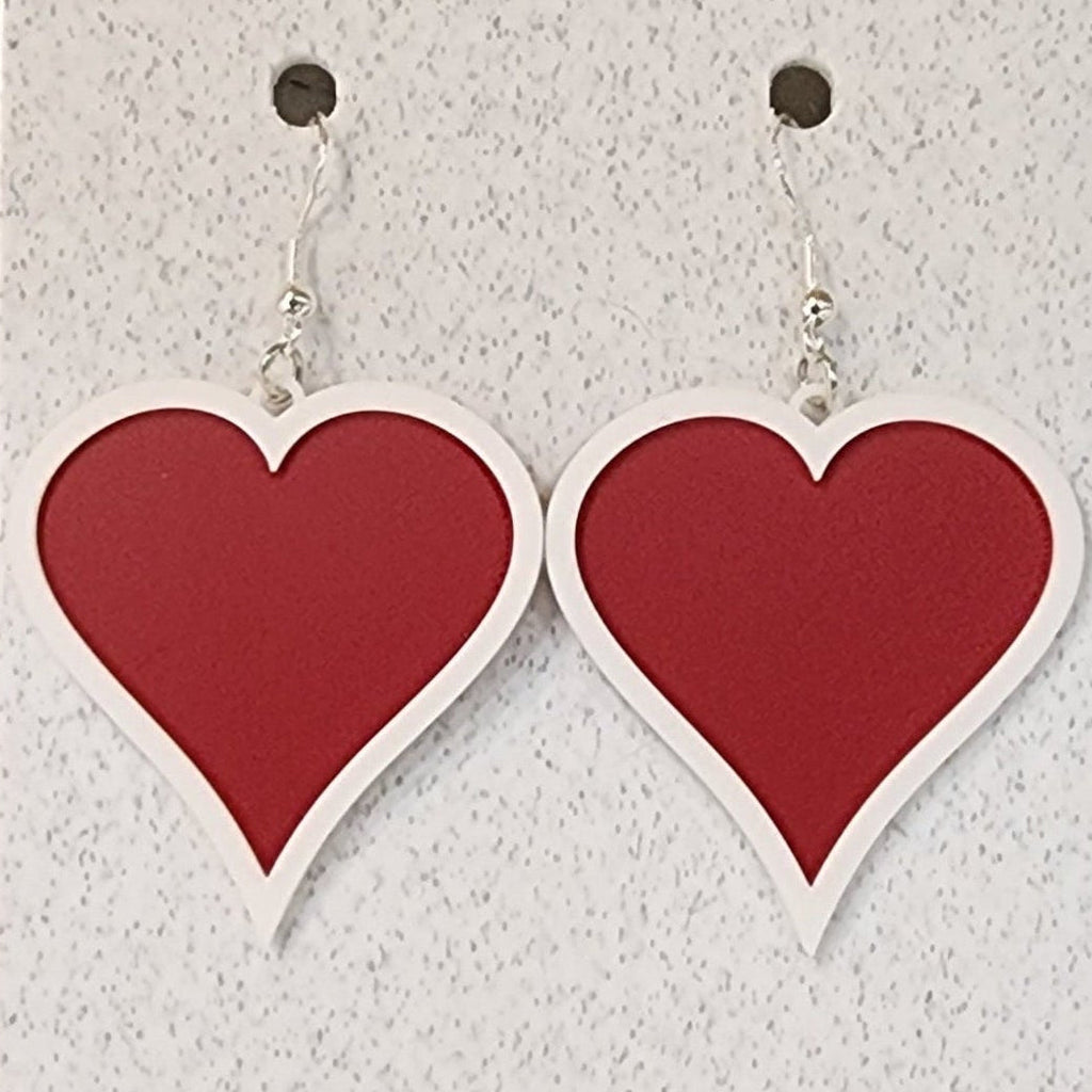Red Heart Earring 1121
