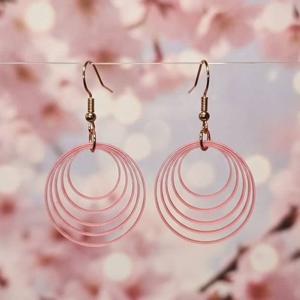 Fashion - Multi-Hoop Hot Pink 1265