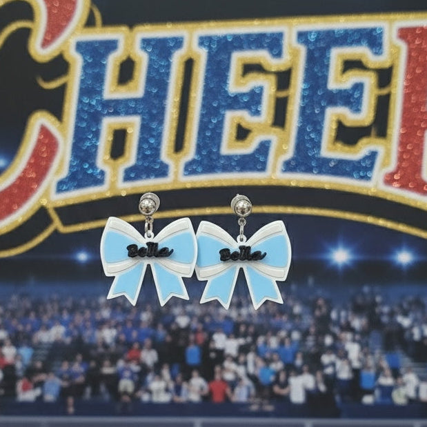 Customizable - Cheer - Bow with Name