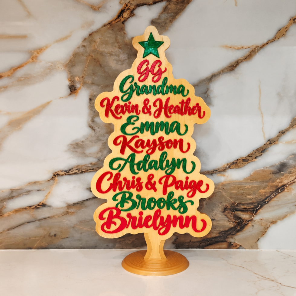 Customizable - Family Tree Table/Mantel Decor