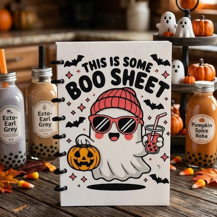 A5 Boo Sheet - Notebook/Journal Cover - Refillable