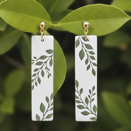 Floral - Olive Branch - Dark Green 1280