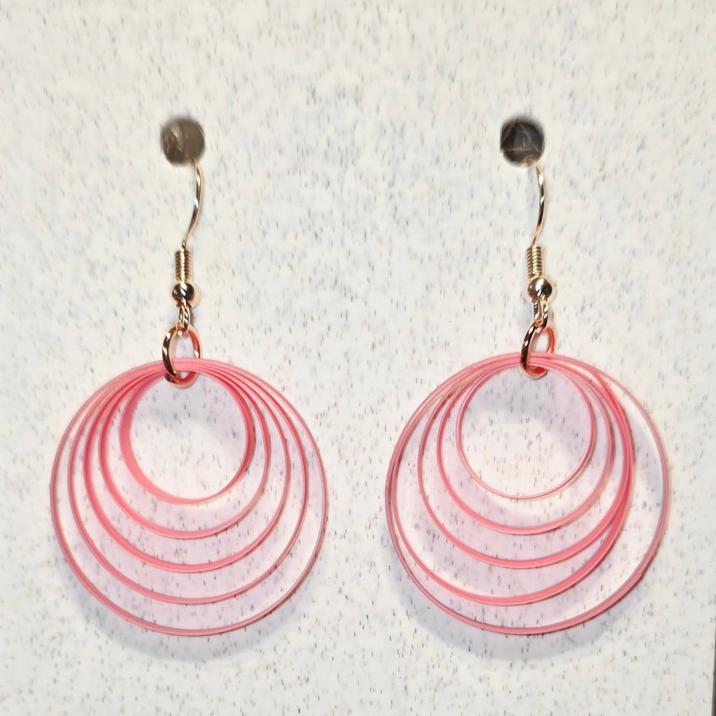 Fashion - Multi-Hoop Hot Pink 1265