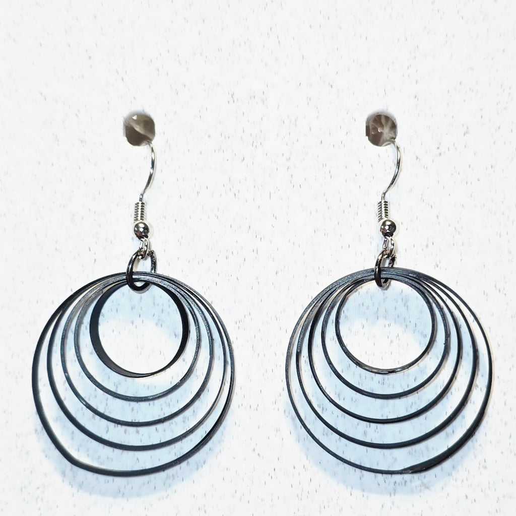 Fashion - Multi-Hoop Black 1264