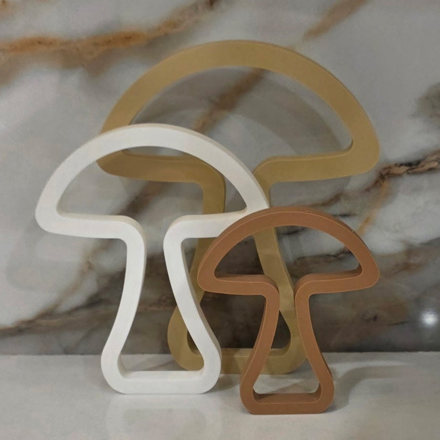 Mushrooms - Set of 3 Decor