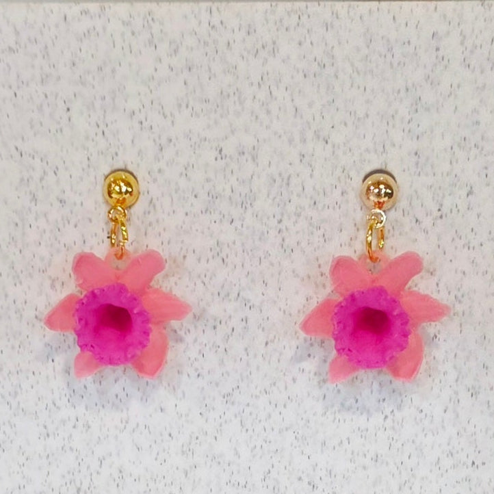 Floral - Daffodils Pink/Magenta
