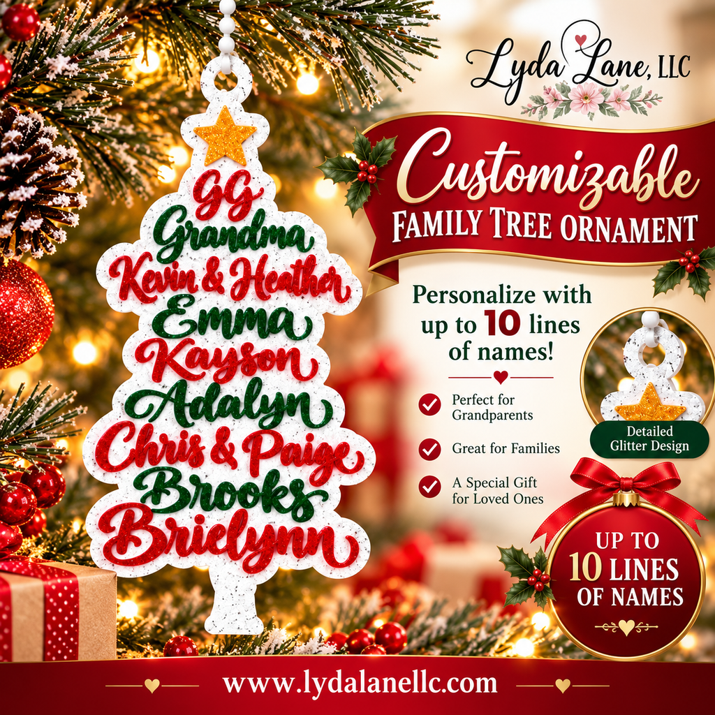 Customizable - Family Tree Ornament