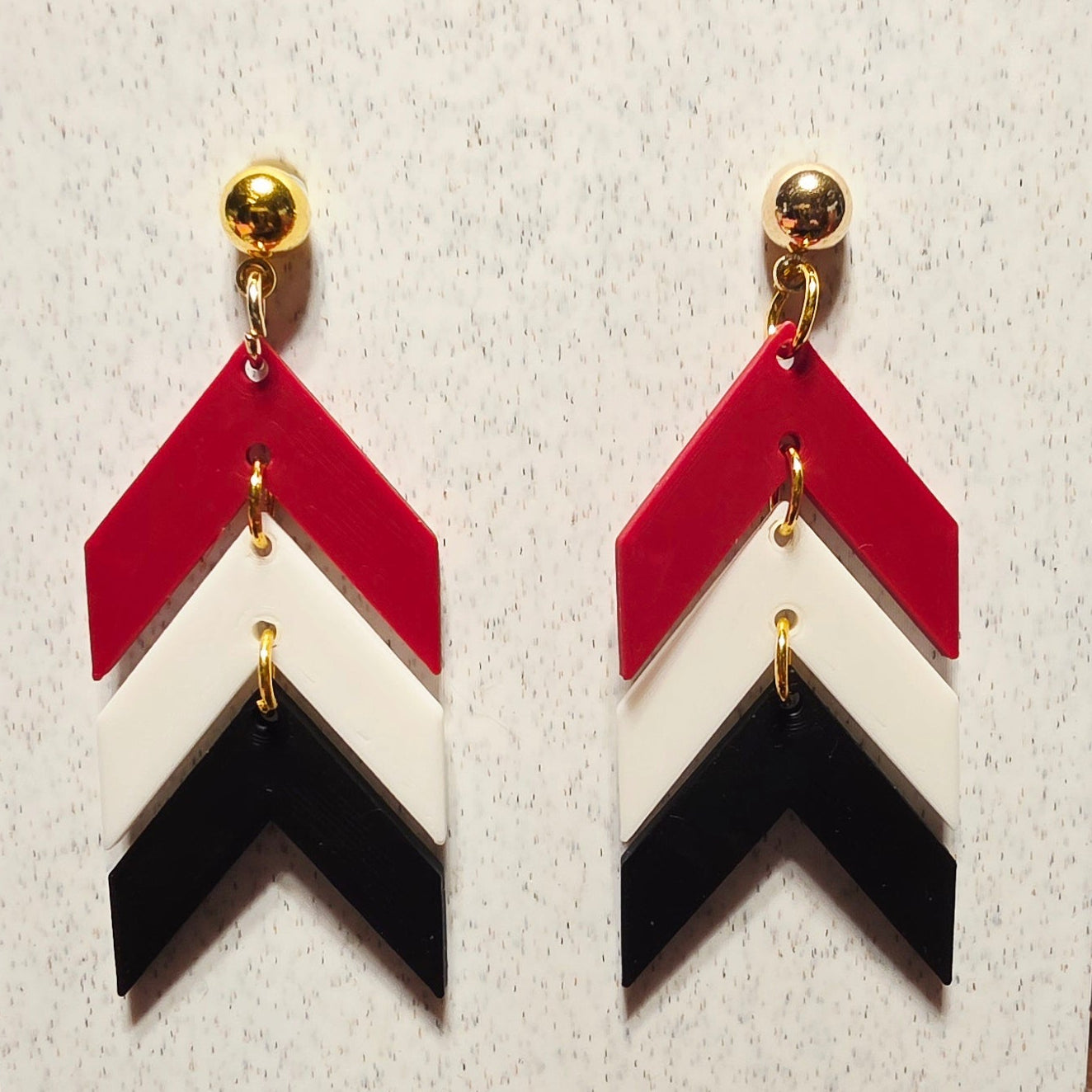 Chevron Black, White, Burgundy 1260