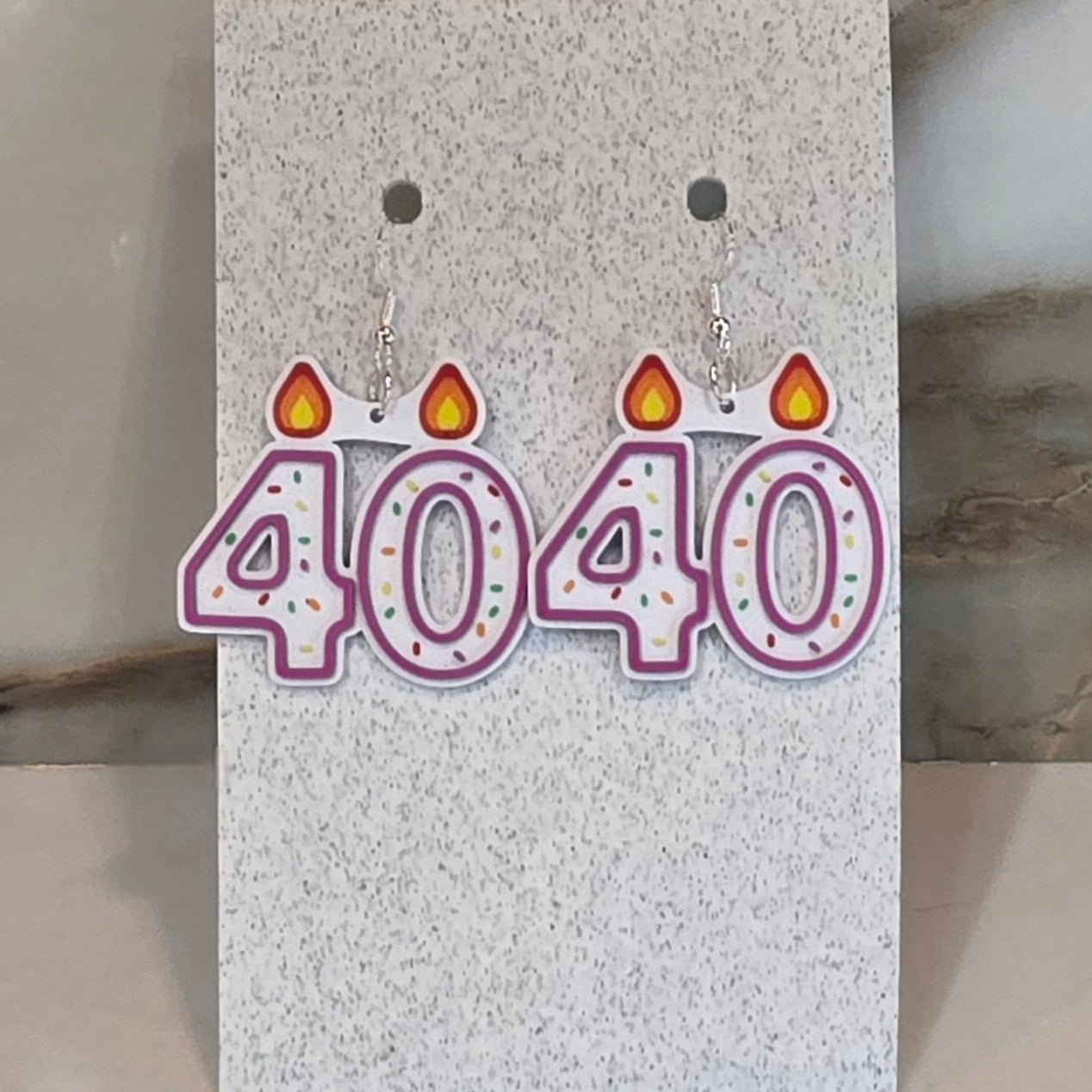 40th Birthday Earring