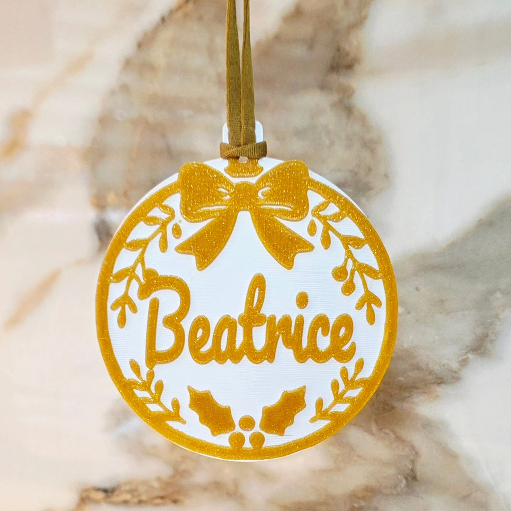 Customizable Ornament - Bow