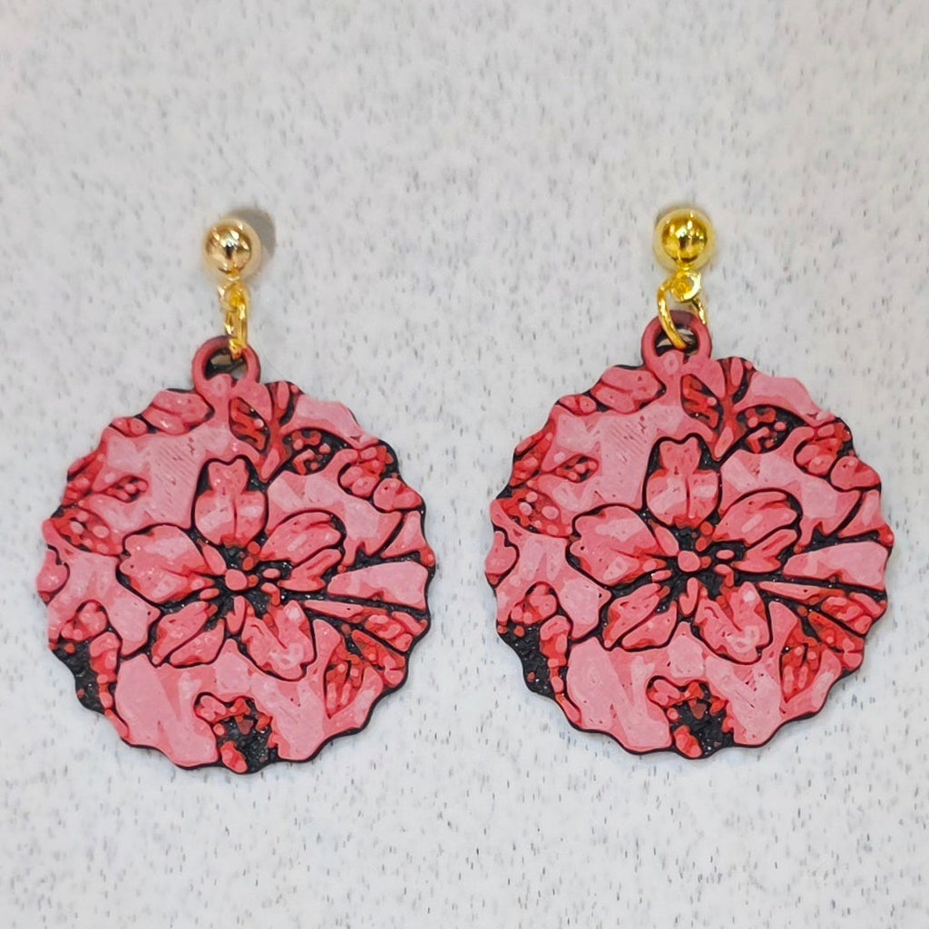 Floral - Flower Hueforge - Red