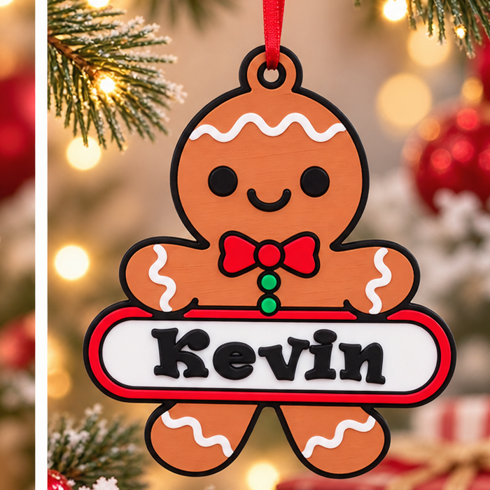 Customizable Ornament - Gingerbread Man
