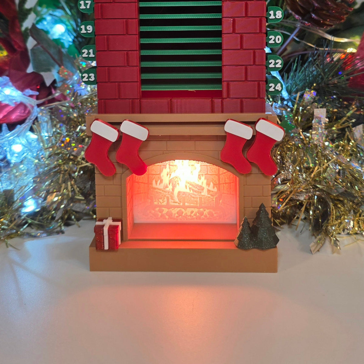 LED - Santa Advent Chimney Drop Calendar