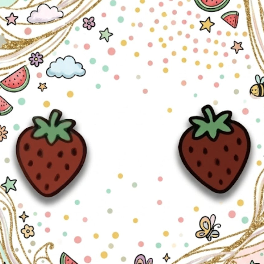 Strawberry Stud Earring 1092