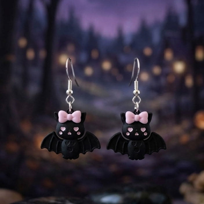 Fall - Bat w/Pink Bow