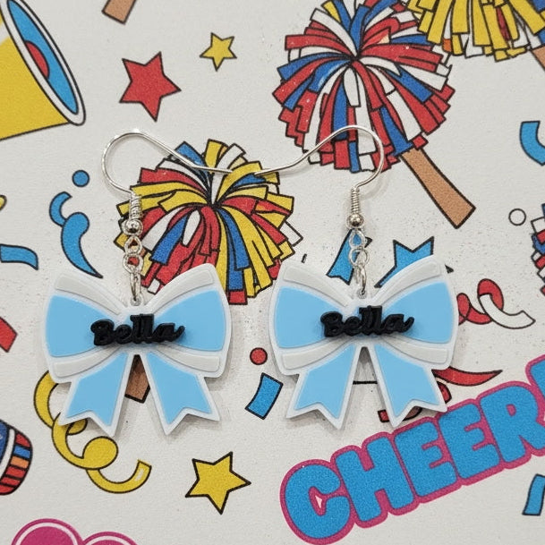 Customizable - Cheer - Bow with Name