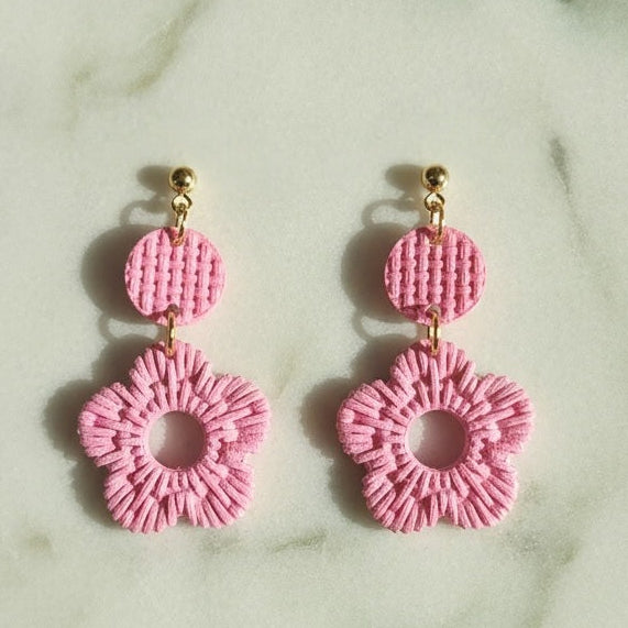 Floral - Knitted Flower with Drop