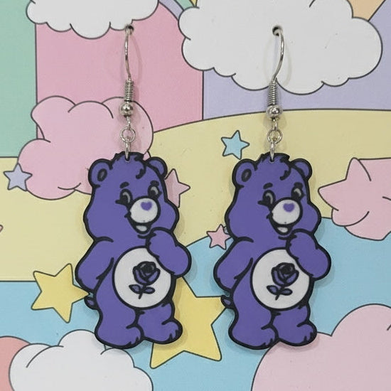 Purple Rose Bear 1196
