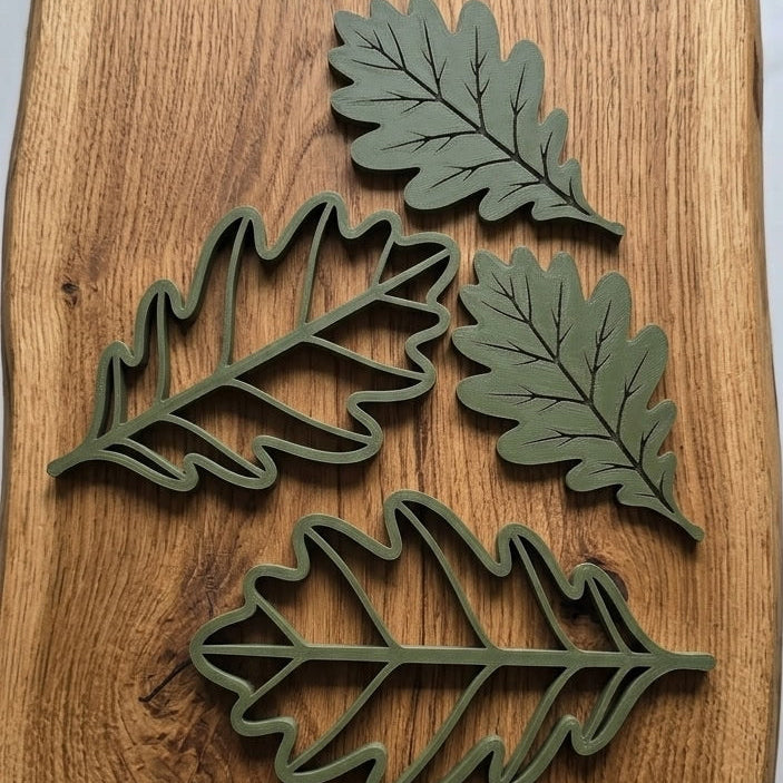Set of Oak Leaves