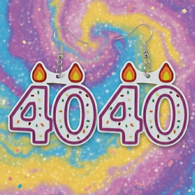 Number Birthday Earring