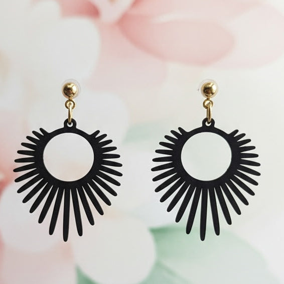 Fashion - Radial Hoop Black 1267