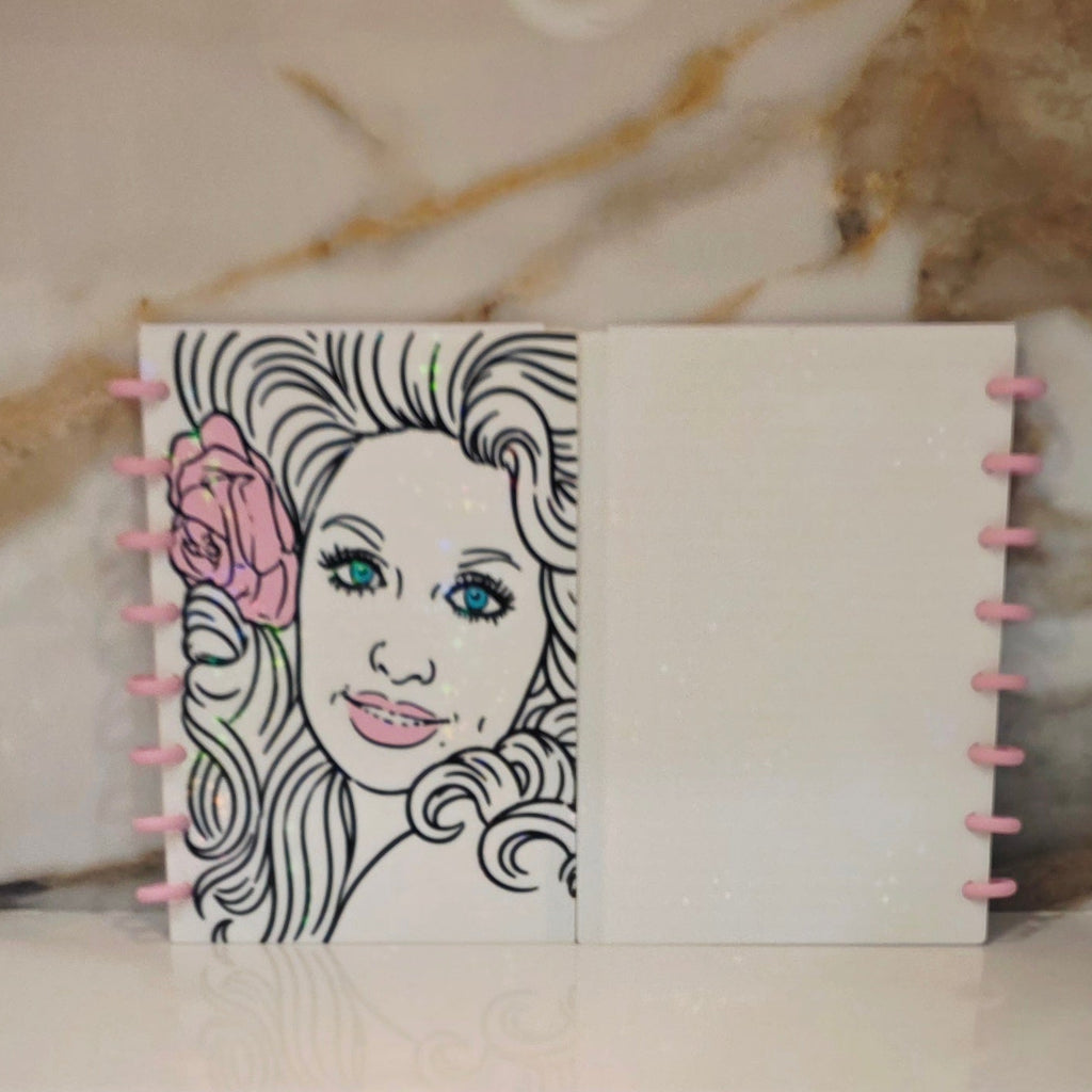 A5 Dolly Notebook/Journal Cover - Refillable - Irredescent Stars