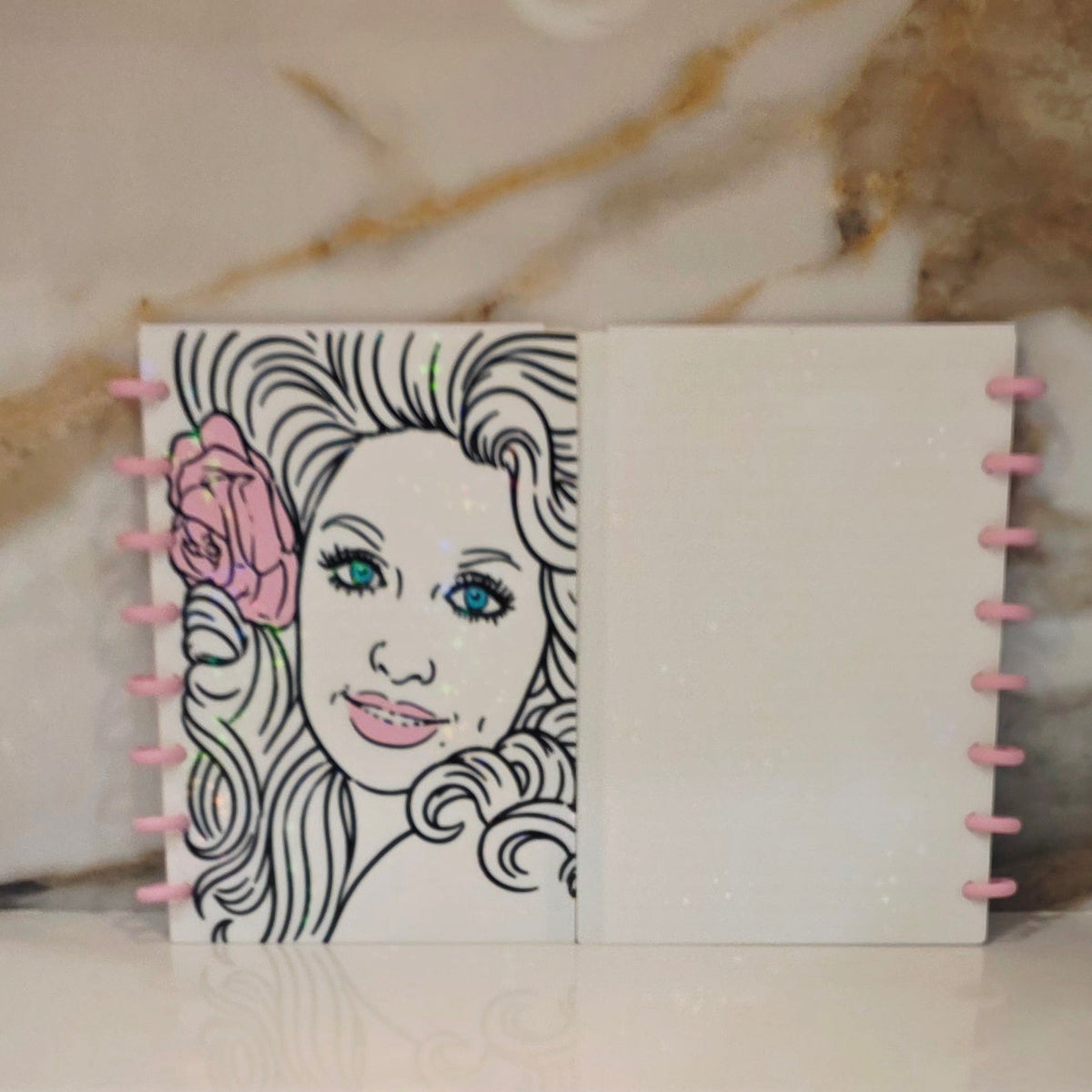 A5 Dolly Notebook/Journal Cover - Refillable - Irredescent Stars