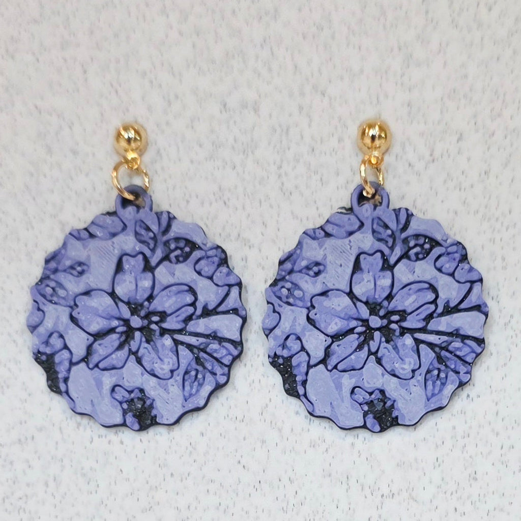 Floral - Flower Hueforge - Purple