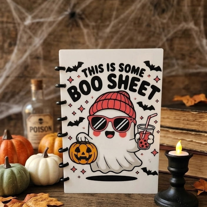A5 Boo Sheet - Notebook/Journal Cover - Refillable