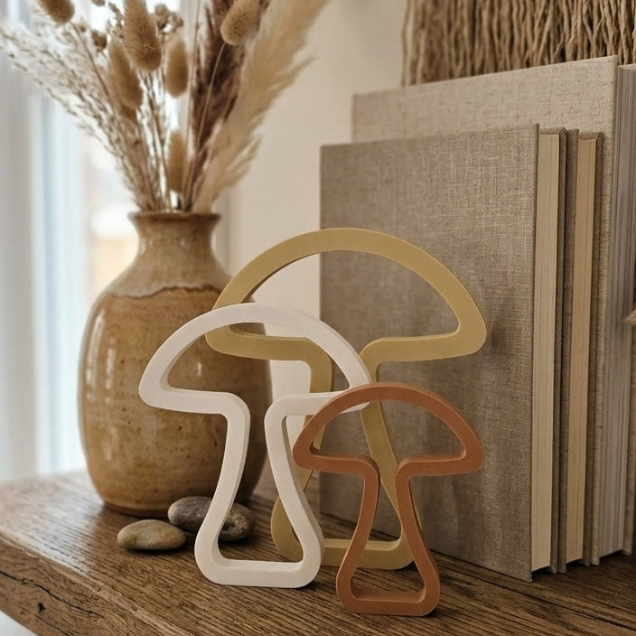 Mushrooms - Set of 3 Decor