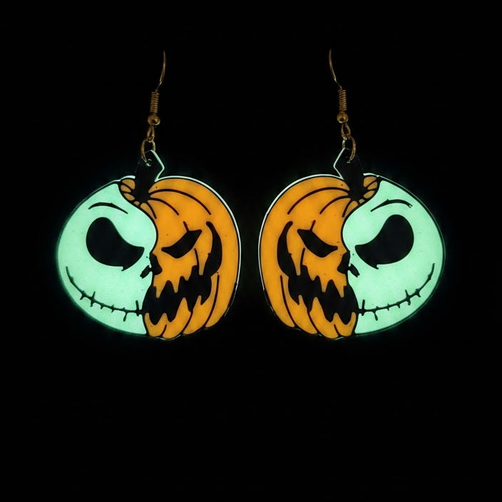 Fall - Skelly/Pumpkin Glow In The Dark (half)