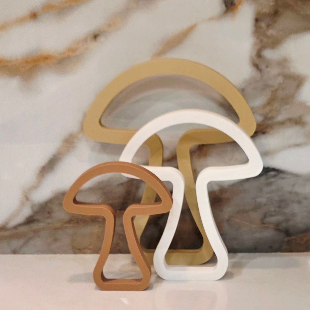 Mushrooms - Set of 3 Decor