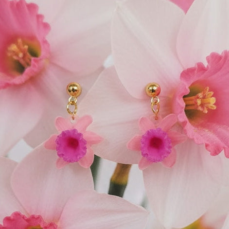 Floral - Daffodils Pink/Magenta