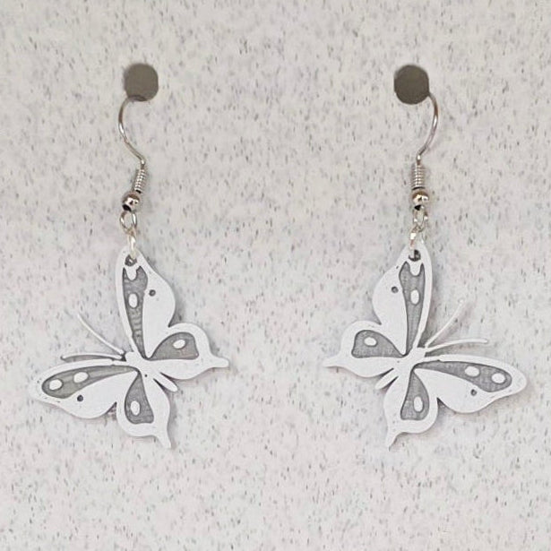 Butterfly - White & Silver 1139