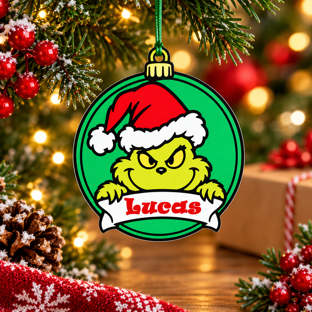Customizable Ornament - Grinch 2