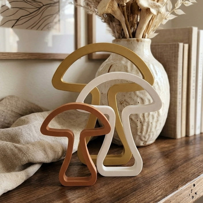 Mushrooms - Set of 3 Decor