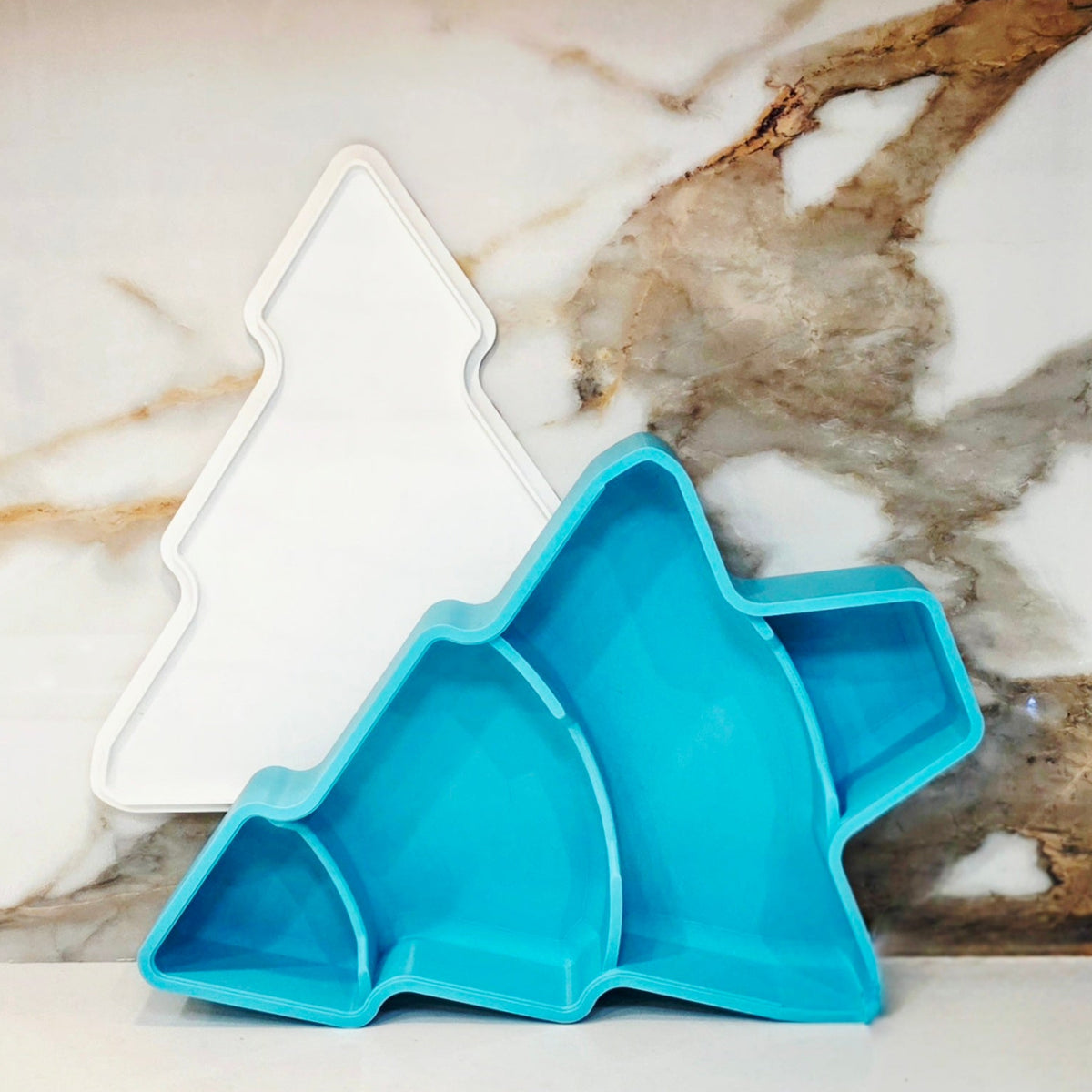 Little Debbie Christmas Tree Snack Tray w/Lid