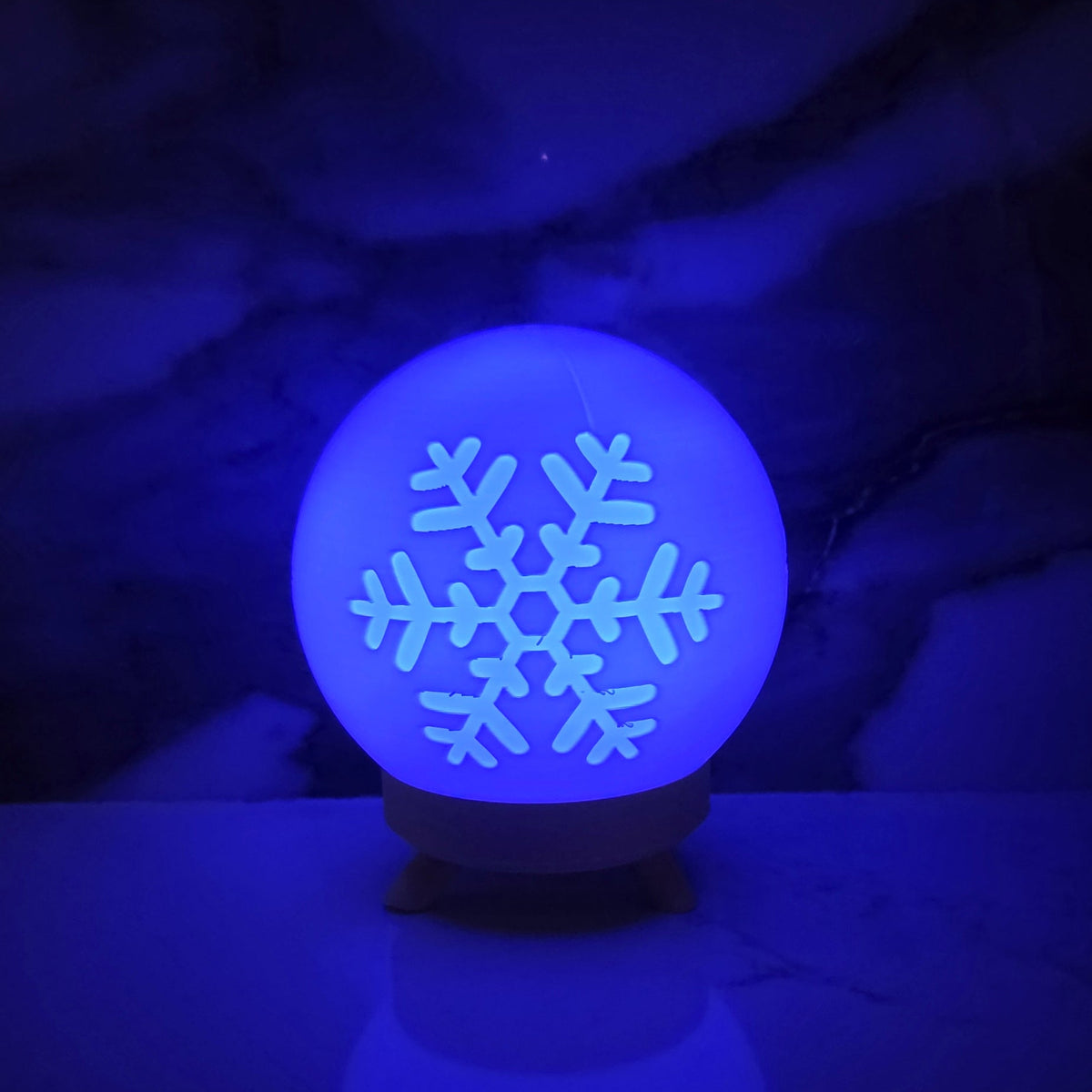 Tealight Ball - LED Only- Snowflake Tealight