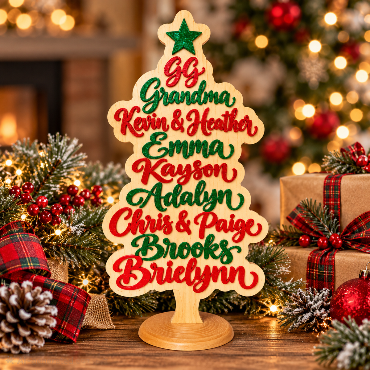 Customizable - Family Tree Table/Mantel Decor