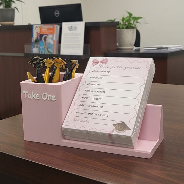 Customizable  - Business Card/Pamphlet w/Pen Cup