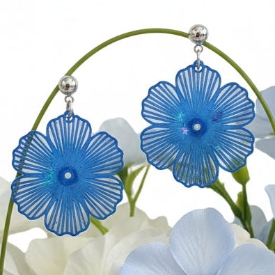 Flower w/holographic stars 1035