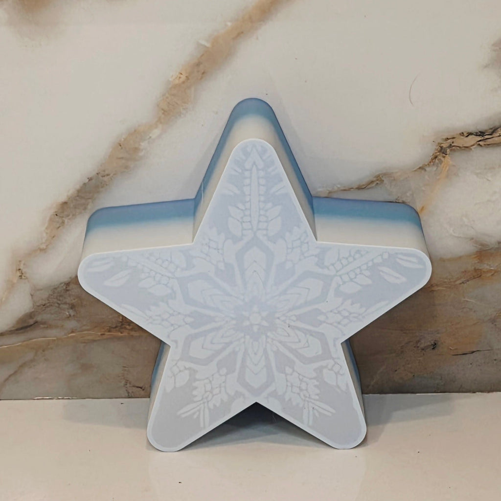 LED Star w/Snowflake Design